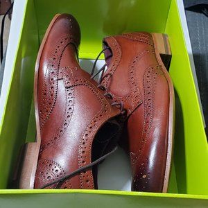 NWT TED BAKER Gryene Leather Wingtip Derby 10 M US
